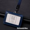 Cowhide Leather Doctors Badge Holder Business Work Card Case Women Men ID Card Holder  Referee