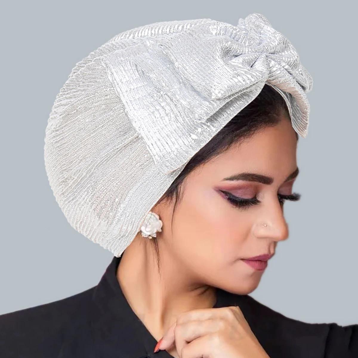 

New Fashion Bow Women s Hijab Solid Color Muslim Ladies Turban Bonnet Soft Elastic Head Wrap Head Scarf Indian Hats