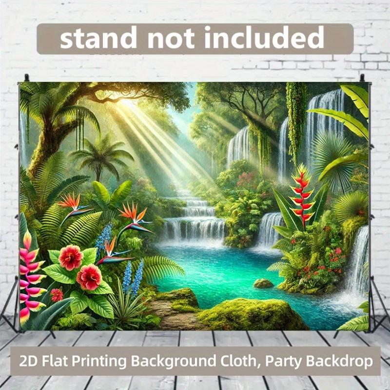 1Pcs Tropical Rainforest Decoration Background Winter Backdrop Decorations For Photo Studio Photo Booth Christams Party