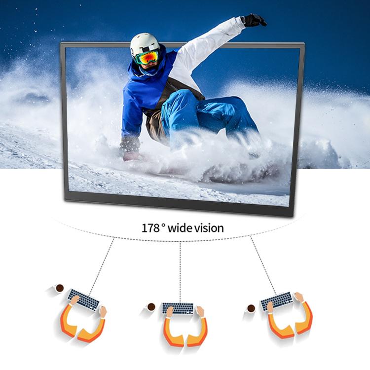 10.5 Inch Mini HDR 100%SRGB Ultra-Thin Portable Monitor 1280P Display with 420cd/m2 Brightness IPS LCD Laptop Screen Extender