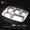 LIJIA FITMENT Stainless Steel Divided Meal Plate