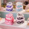 Relaxation Relief Items Birthday Cake Stress Toy, Cute Dessert Decompression Fidget for Miniature Food Models Desk, Novelty Squeeze Gift Car,