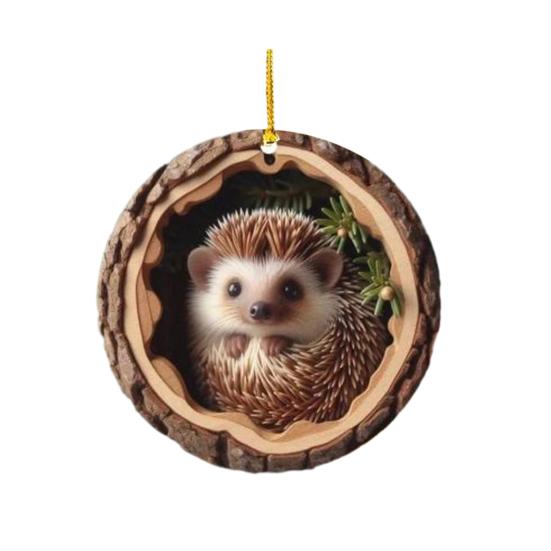 Forest Animal Acorn Ornaments Christmas Tree Decorations 2026 Acrylic Woodland Creature Hanging Ornaments for Home Decor Rustic Gifts