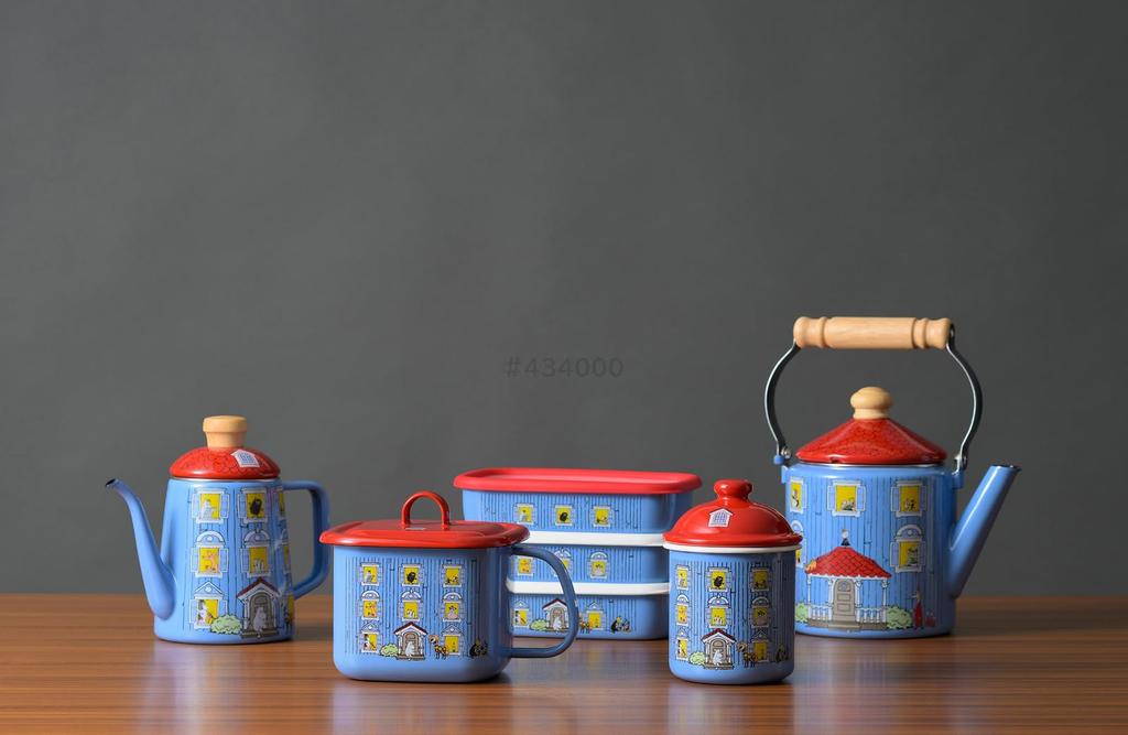 Fuji Enamel Moomin House Canister 9cm MOH-9CN