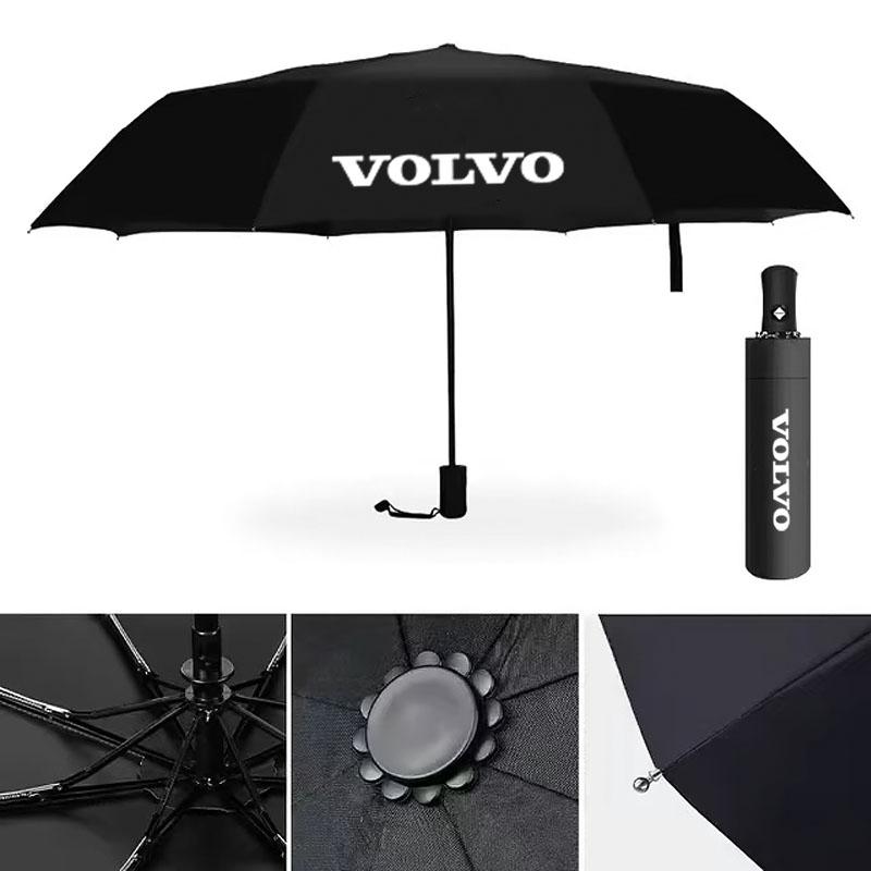 Ombrello Automatico per Auto Pieghevole Portatile Accessori con Logo Volvo Per Volvo V60 V40 XC90 S60 C30 XC60 V50 S90 XC40 T6 V90 EX90 XC70