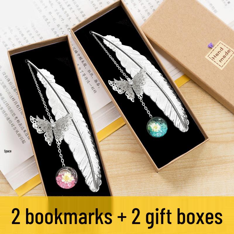 Elegant Metal Panda Bookmark Gift Box - Chinese Style for Teacher's Day, Graduation & Birthdays