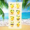 Lemon Print Quick-Dry Beach Towel Soft, Absorbent Microfiber Blanket For Travel, Camping Sports Modern Style, Machine Washable