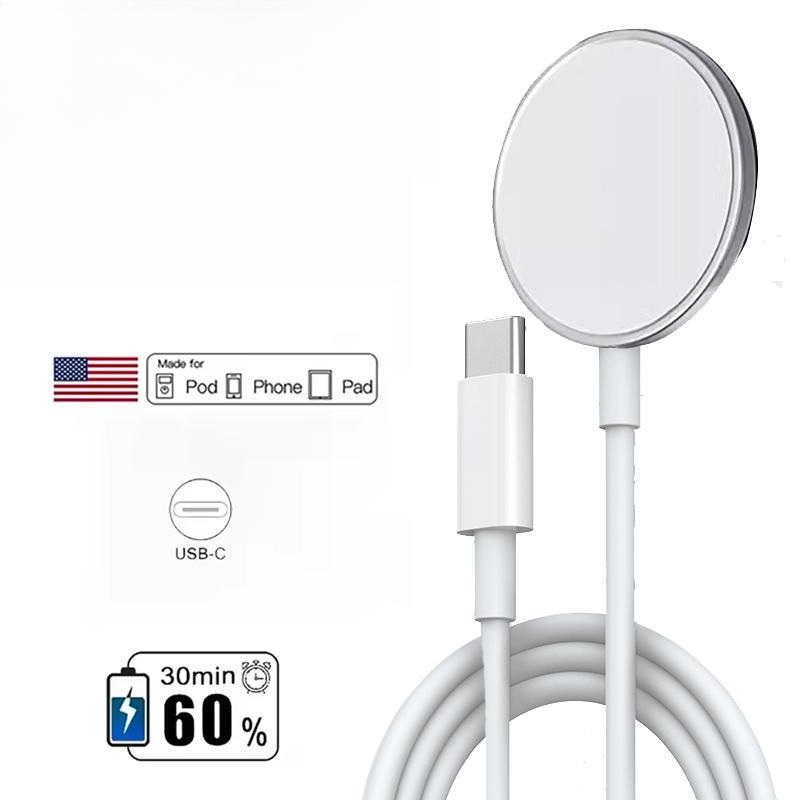 Pro 30W Magsafe Magnetická Bezdrátová Nabíječka Pro iPhone 16 15 14 13 11 12 Pro Max X XS XR 7 8 Plus Kabel pro Rychlé Nabíjení Typu C