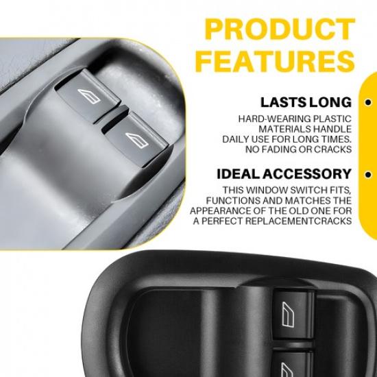 For 2015 2016- Ford Transit Front Driver Left 1PC Window Switch 8+4 P EXV