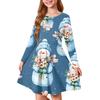 Girls' Princess Dress - Long Sleeve A-Line T-Shirt Dress Christmas Day