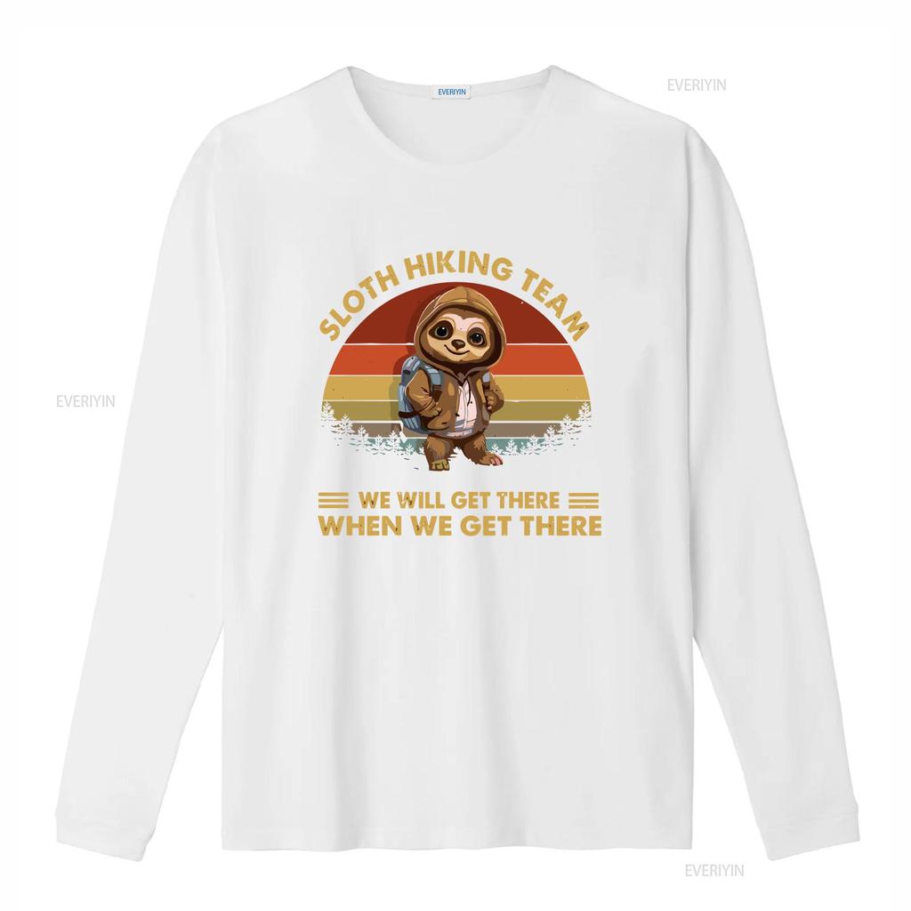 Sloth Hiking Team We Will Get There When lovers shirt for enthusiasts enthusiastic hikers vintage Washed homme Unisex Slightly