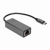 Ethernet Adapter USB C To RJ45 Ethernet Grey Stable Transmission Type C Adapter for MacBook Pro for