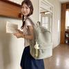 Schoolbag Solid Color Backpack Women's 1011 New Versatile College Student Middle School School Bag Lightweight Casual Computer Backpack