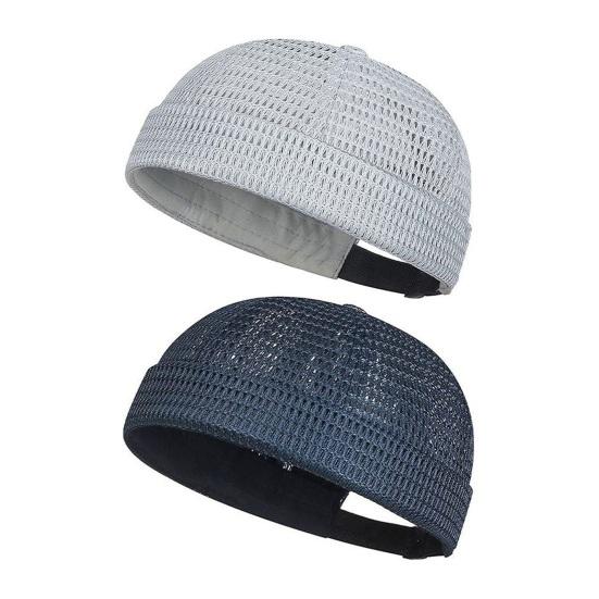 1/2 stk. Herrehat Justerbar Tilpasset Pasform Åndbart Mesh Design Letvægts Foldbar Hip-Hop Stil Sommerkasket Udendørs Aktiviteter Rejsetøj