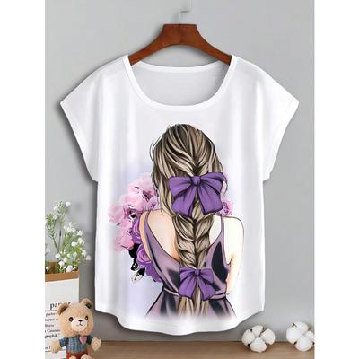 Women's Casual Character Printed T-Shirt