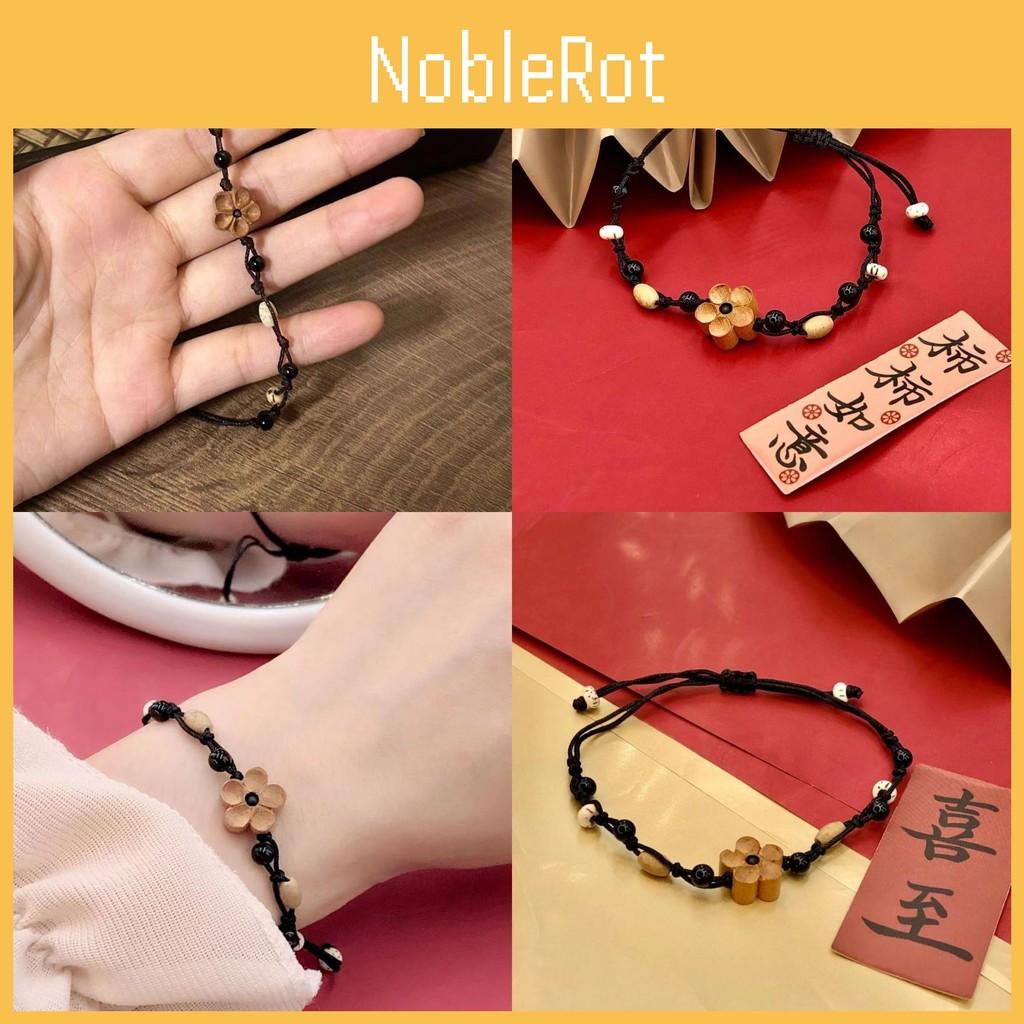 Chic Blossom Peach Adjustable Bracelet For Women Featuring Delicate Floral Design