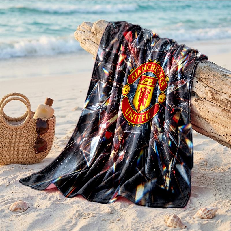 Manchester United Print Mikrofaser Strandtuch Schnelltrocknend Saugfähig Großes Handtuch für Strand Schwimmen Reisen