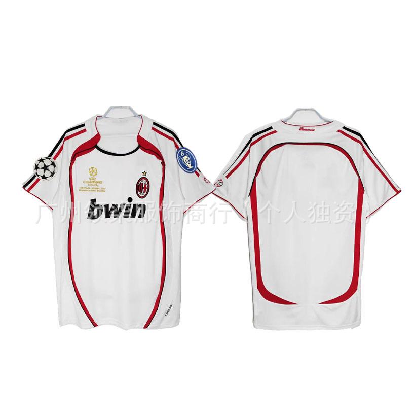 AC Milan retro jersey 0607 season Kaka Maldini Ronaldini Ronaldinho Pirlo collector's edition football jersey