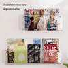 XYBP Acrylic Wall-Mounted Magazine and Book Rack