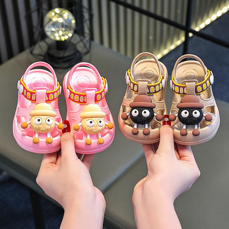 New Summer Korean Style Non-Slip Soft Sole Waterproof Sandals for Boys & Girls (Ages 2-3)