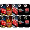 For iPhone 16 15 XR Samsung Galaxy S24 S23 Plus Xiaomi Redmi Note 13 12 11 Pro Max 14 OPPO Huawei Deksel Superbil Biler Lynet McQueen 95 Telefondeksel