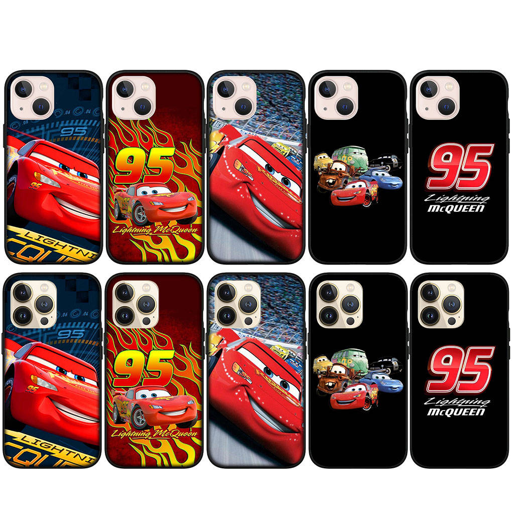For iPhone 16 15 XR Samsung Galaxy S24 S23 Plus Xiaomi Redmi Note 13 12 11 Pro Max 14 OPPO Huawei Cover Supercar Cars Lightning McQueen 95 Phone Case