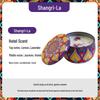 Ethnic Style Aromatherapy Candle Gift Set with Tinplate Dried Flowers