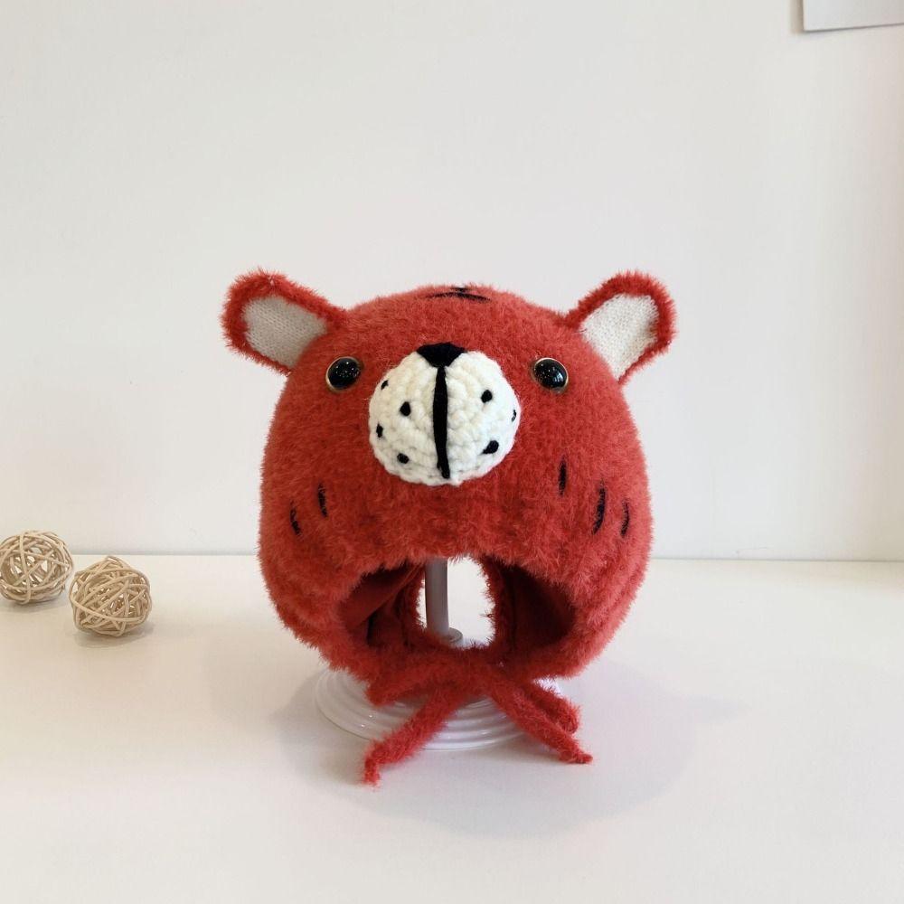 Cartoon Ears Warm Kids Beanie Cap Korea Style Soft Baby Bonnet Cap  For Girls Boys
