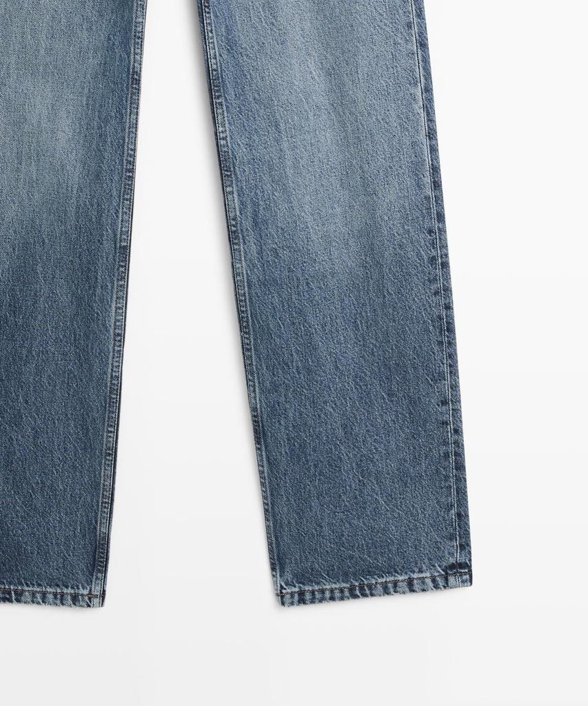 Masimodutti Mid-Waisted Straight Fit Jeans