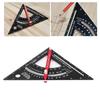 7 Inch Aluminum Alloy Triangle Ruler Adjustable Angle Adjustable Rafter Framing Square  Woodworking