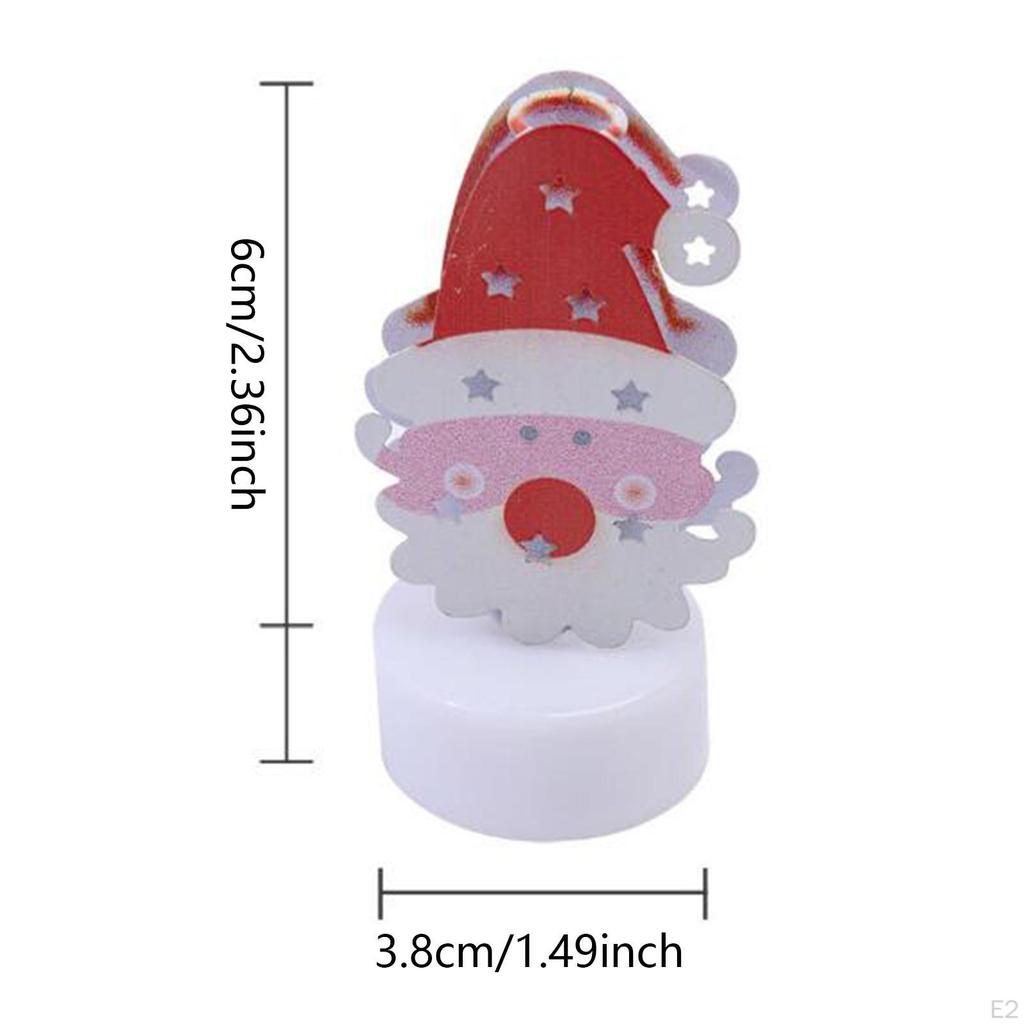 Weihnachtsstatue Nachtlicht Nachttischlampe für Heimdekoration Figur Tischschmuck Wohnzimmer