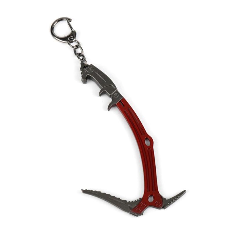Movie Tomb Raider Keychain Lara Croft Taro Ice Axe Pendant Key Ring Chain For Men Fans Souvenir Porte Clef Kolye Jewelry