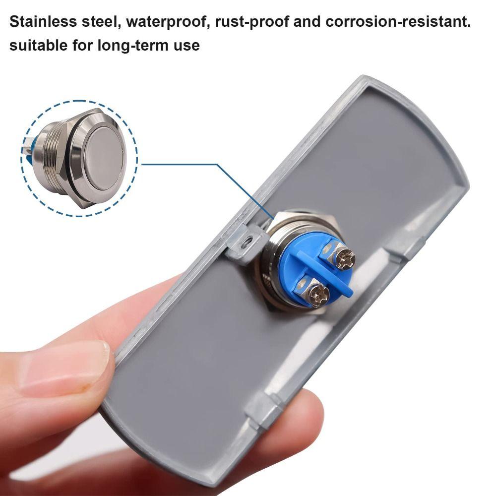 Zinc Alloy Access Control Button Waterproof Door Exit Button Professional Door Opening Switch Gate
