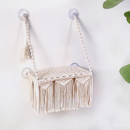 Hamac Pisică Bohemian Ventuză Portantă Puternică Ușor de Agățat Confortabil