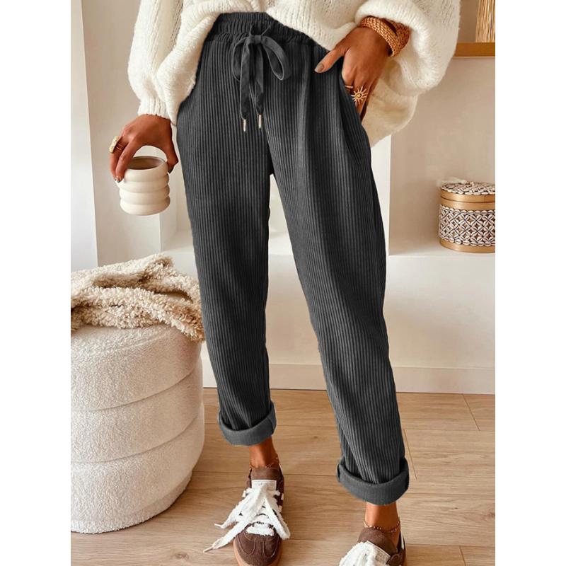 Women's New Casual Fashionable Solid Color Wide Leg Pants