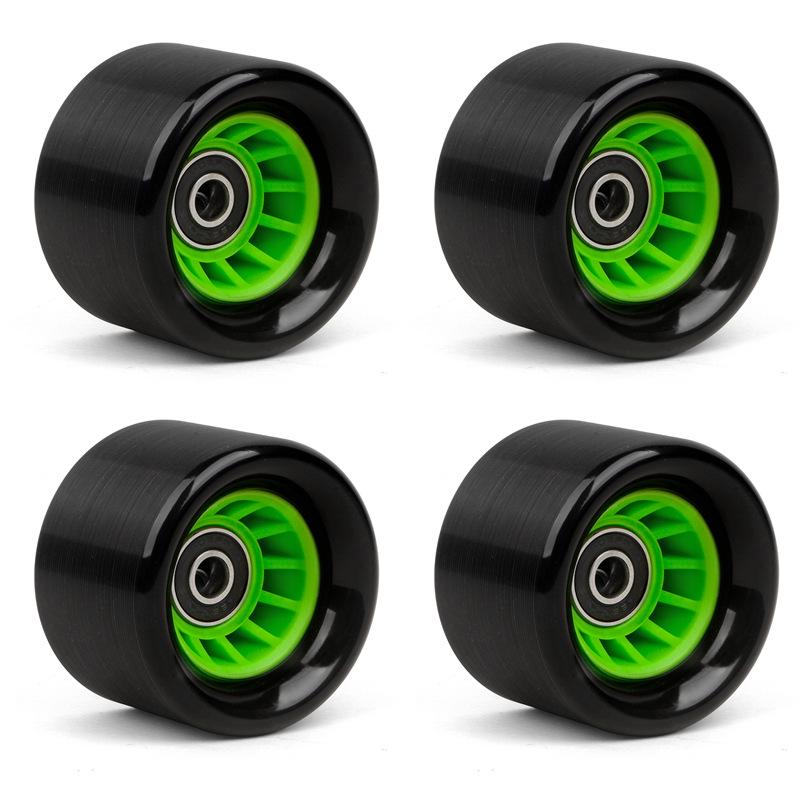 6242 Doppelreihige Rollschuhe mit PU-Non-Flash-Rädern – 92A Speedskating- und Skateboard-Räder.