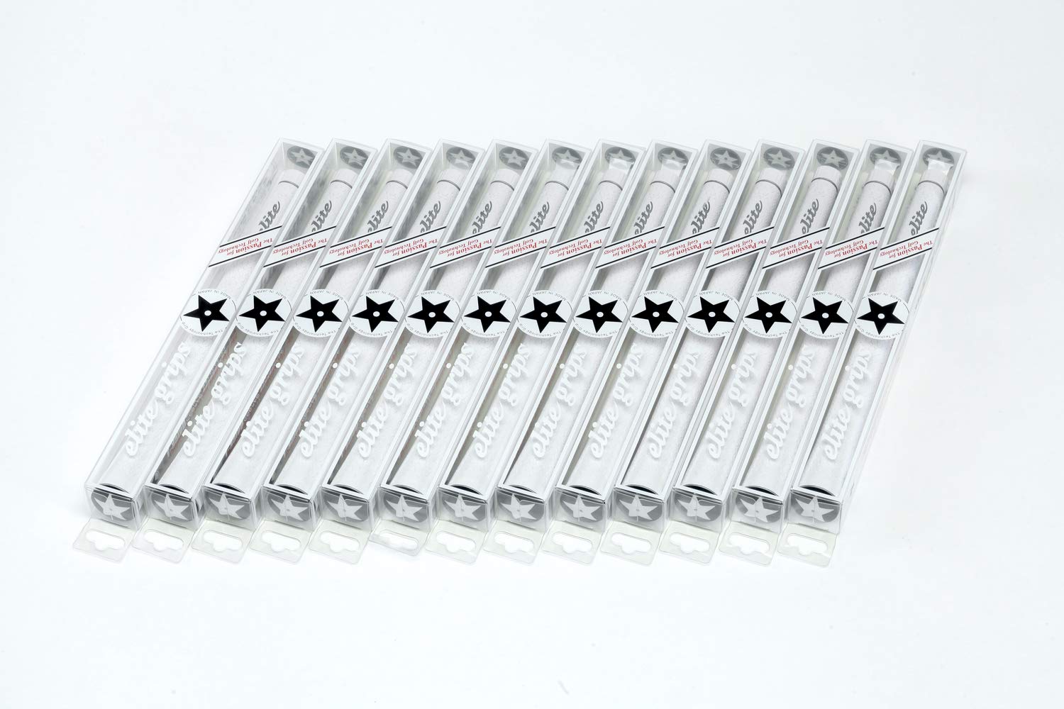 

elitegrips Гольф Грипсы серебряные с задней линией Y360°sXT набор из 13 штук, белые,