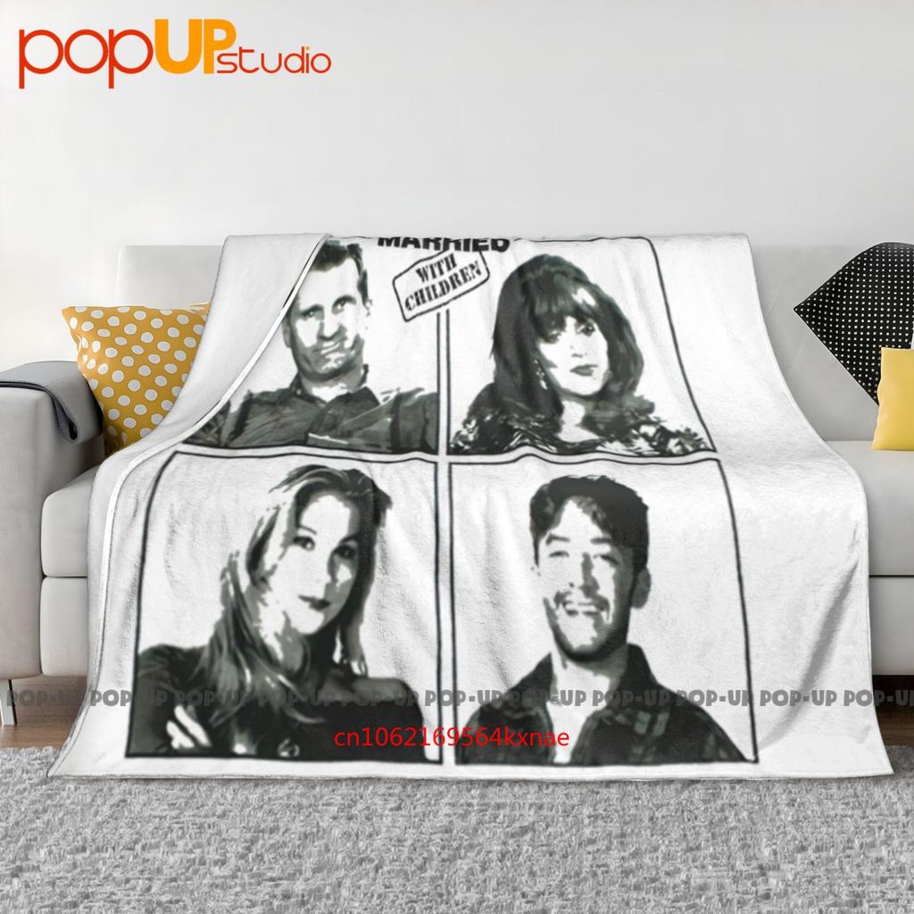 Married With Children Family Squares Al Bundy Retro Tv Show Ultra-Soft Blanket Quilt Winter Sofa Cover Bed Covers