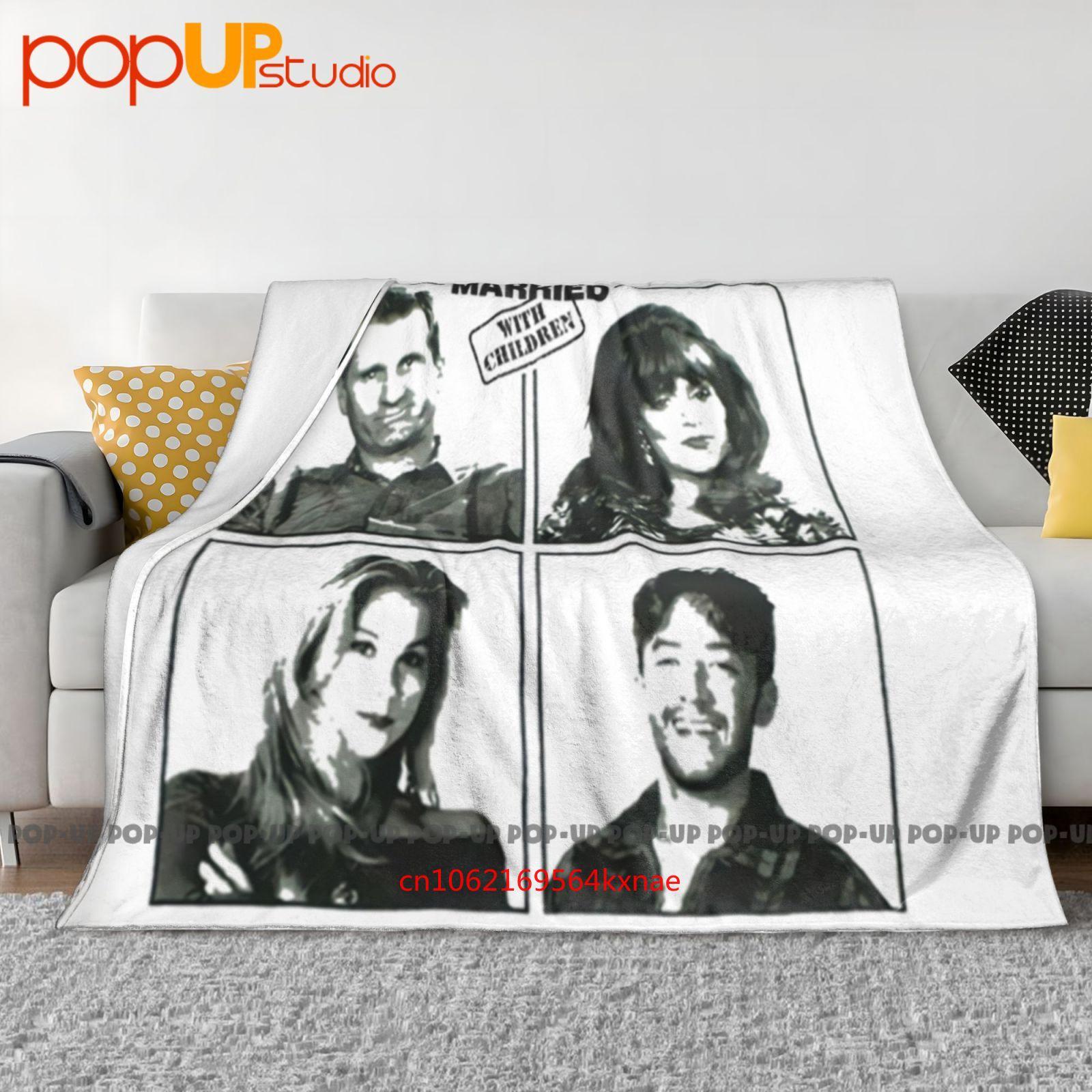 Married With Children Family Squares Al Bundy Retro Tv Show Ultra-Soft Blanket Quilt Winter Sofa Cover Bed Covers 30x40in