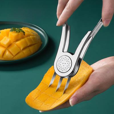1Pc Mango Peeler Mango Splitter Fruit Peeler Slicer Cutter Mango Cutting Fruit Peeling Tool Coring Diced Kitchen Supplies
