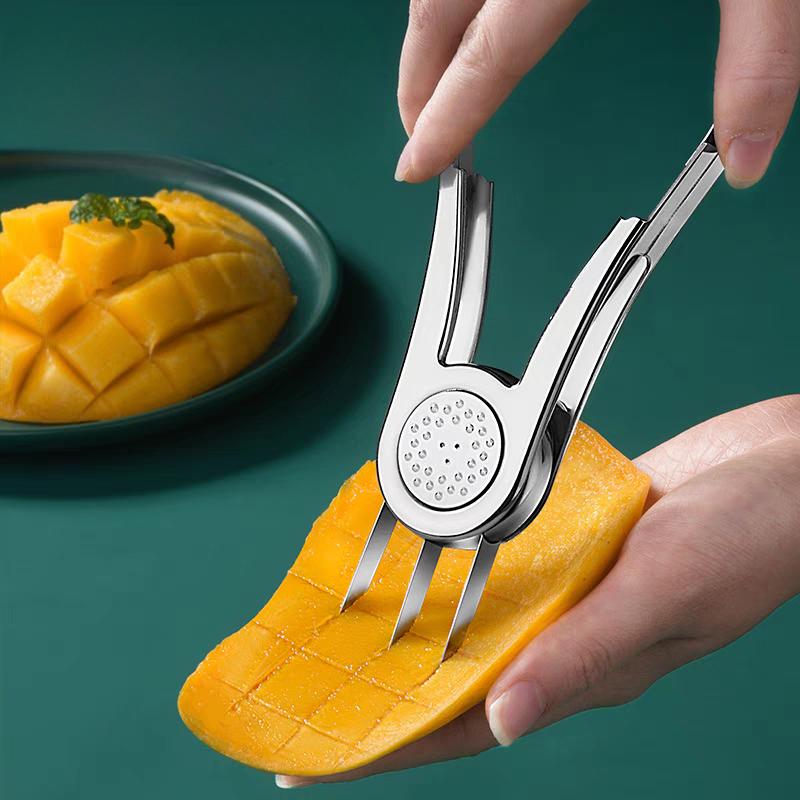 1Pc mango peeler Mango Splitter Fruit Peeler Slicer Cutter Mango Cutting Fruit Peeling Tool Coring Diced Kitchen Supplies