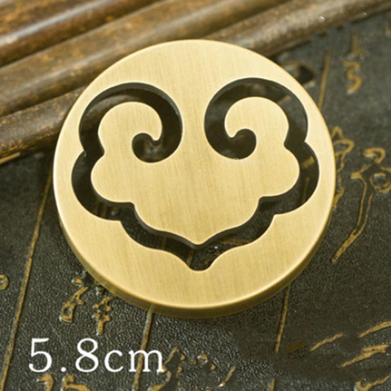5.8cm Pure Copper Incense Seal Tools Incense Supplies DIY Household Indoor Incense Play Expansion Incense Mold Incense Devices