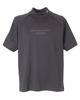 Master Bunny Short Sleeve Mock Neck Shirt Golf Men's (Brand Logo) / / 758-5267901 022_Charcoal