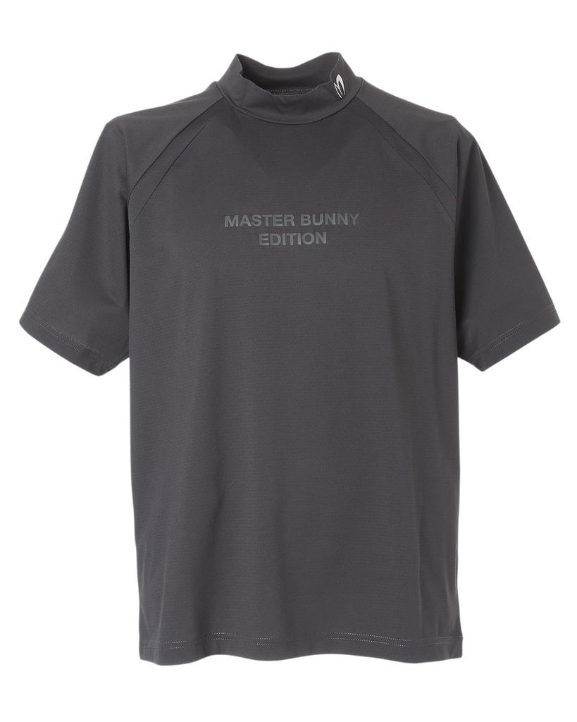 Master Bunny Short Sleeve Mock Neck Shirt Golf Men's (Brand Logo) / / 758-5267901 022_Charcoal