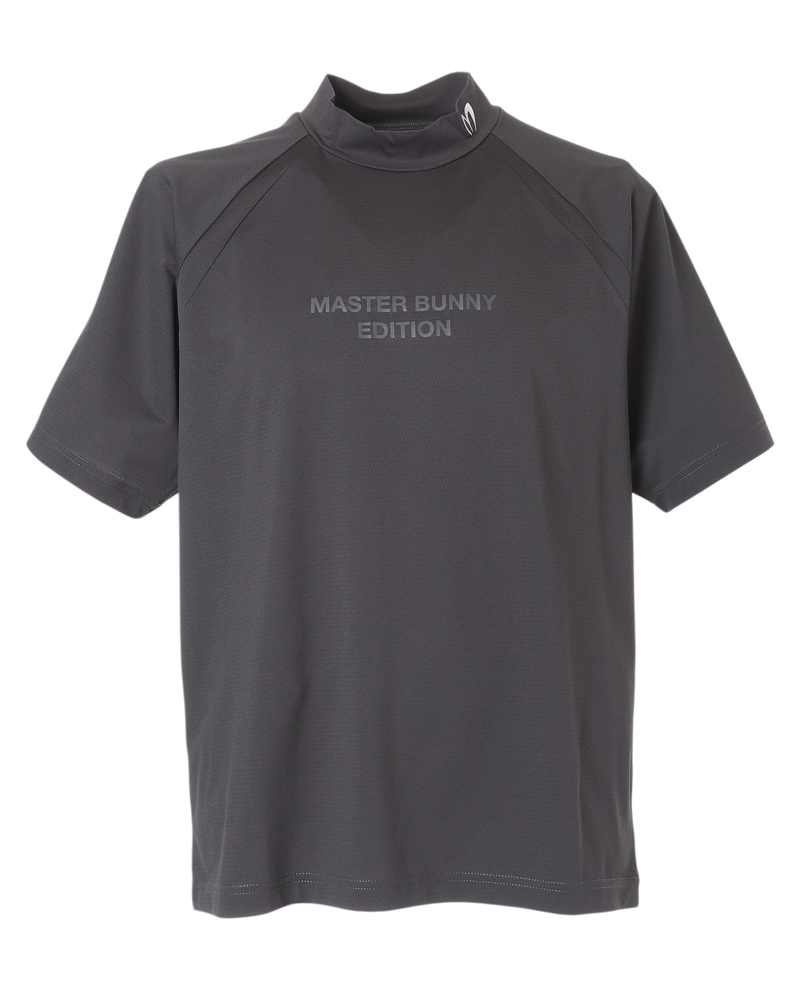 

Master Bunny Short Sleeve Mock Neck Shirt Golf Men s (Brand Logo) / / 758-5267901 022_Charcoal