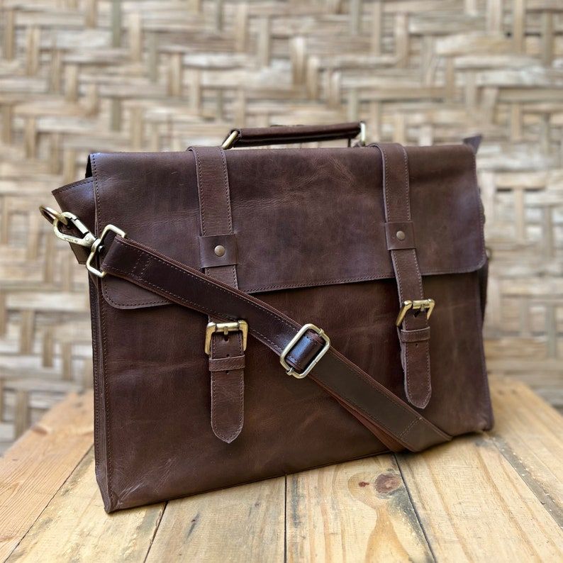 Brown Leather Messenger bag Laptop bag Briefcase computer bag Handmade messenger for men women satchel work bag Christmas gifts