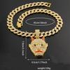 Hip Hop New Night Fork Monster Pendant Hip Hop Fashion Trendy Men's Necklace Accessories
