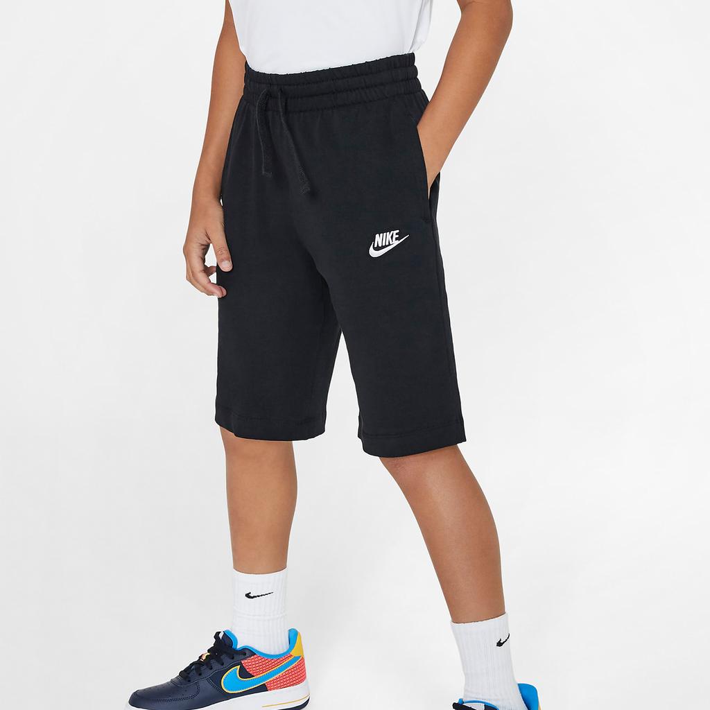 Nike Sportswear Solid Logo Straight Leg Kids Shorts Kids Shorts Black 805450-011