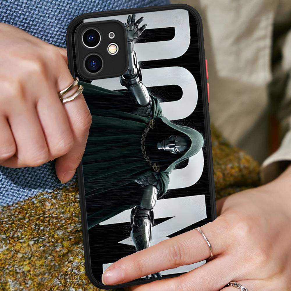 M-MF Rapper D-DOOM For IPhone 15 16 Pro Max 11 12 13 14 XS XR X Plus 16E Matte Translucent Phone Cover
