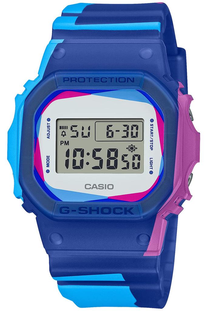 Casio G-Shock Watch (DWE-5600PR-2JR) Men's Multicolor (Official Japanese Product) with Replacement Parts and Box Set